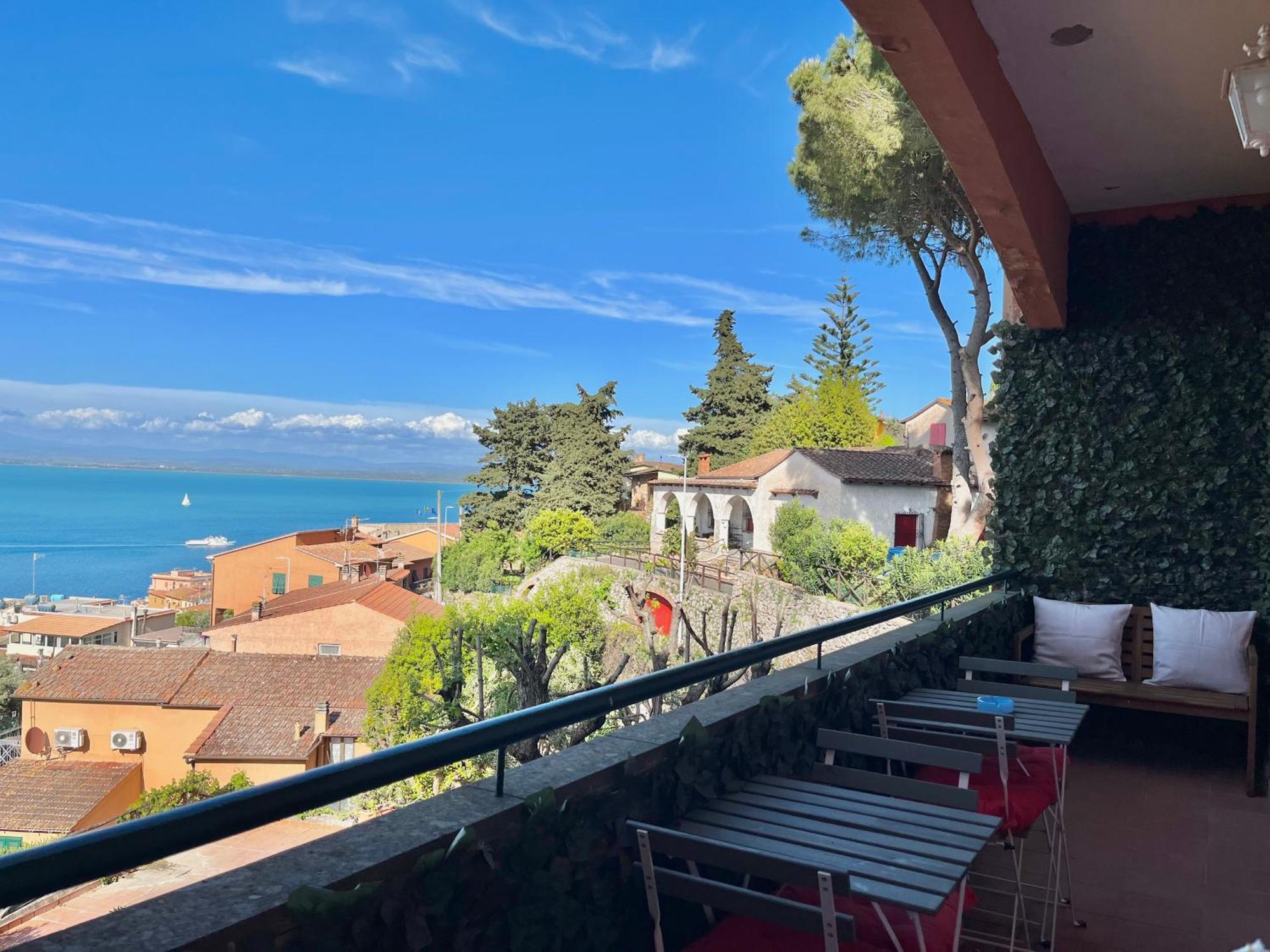 Porto Santo Stefano Vista Mare + Parcheggio Gratuito Apartment Exterior foto